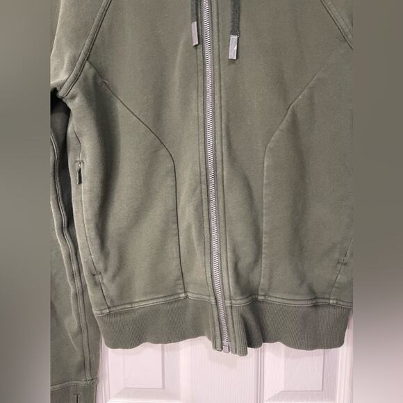Lululemon Huddle & Hustle Hoodie Active Camo Green size 6 - Picture 3 of 9